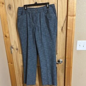 Larry Levine Stretched Stylish Blue Pants